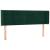 Tăblie de pat cu LED, verde închis, 147x16x78/88 cm, catifea GartenMobel Dekor