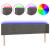 Tăblie de pat cu LED gri închis 183x16x78/88 cm catifea GartenMobel Dekor