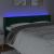 Tăblie de pat cu LED, verde închis, 183x16x78/88 cm, catifea GartenMobel Dekor