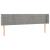 Tăblie de pat cu LED, gri deschis, 203x16x78/88 cm, catifea GartenMobel Dekor