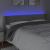 Tăblie de pat cu LED, gri deschis, 203x16x78/88 cm, catifea GartenMobel Dekor