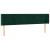 Tăblie de pat cu LED, verde închis, 203x16x78/88 cm, catifea GartenMobel Dekor