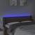 Tăblie de pat cu LED, gri taupe, 147x16x78/88 cm, textil GartenMobel Dekor