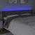 Tăblie de pat cu LED, gri închis, 163x16x78/88 cm, textil GartenMobel Dekor