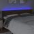 Tăblie de pat cu LED, maro închis, 163x16x78/88 cm, textil GartenMobel Dekor