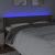 Tăblie de pat cu LED, gri taupe, 183x16x78/88 cm, textil GartenMobel Dekor