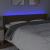 Tăblie de pat cu LED, maro închis, 203x16x78/88 cm, textil GartenMobel Dekor