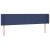 Tăblie de pat cu LED, albastru, 203x16x78/88 cm, textil GartenMobel Dekor