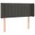Tăblie de pat cu LED, gri închis, 83x16x78/88 cm, catifea GartenMobel Dekor