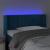Tăblie de pat cu LED, albastru închis, 83x16x78/88 cm, catifea GartenMobel Dekor