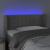 Tăblie de pat cu LED, gri deschis, 93x16x78/88 cm, catifea GartenMobel Dekor