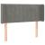 Tăblie de pat cu LED, gri deschis, 93x16x78/88 cm, catifea GartenMobel Dekor