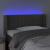 Tăblie de pat cu LED, gri închis, 93x16x78/88 cm, catifea GartenMobel Dekor