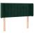 Tăblie de pat cu LED, verde închis, 93x16x78/88 cm, catifea GartenMobel Dekor
