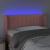 Tăblie de pat cu LED, roz, 103x16x78/88 cm, catifea GartenMobel Dekor