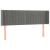 Tăblie de pat cu LED, gri deschis, 147x16x78/88 cm, catifea GartenMobel Dekor