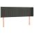Tăblie de pat cu LED, gri închis, 147x16x78/88 cm, catifea GartenMobel Dekor