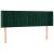 Tăblie de pat cu LED, verde închis, 147x16x78/88 cm, catifea GartenMobel Dekor