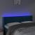 Tăblie de pat cu LED, albastru închis, 147x16x78/88 cm, catifea GartenMobel Dekor