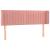 Tăblie de pat cu LED, roz, 147x16x78/88 cm, catifea GartenMobel Dekor