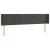 Tăblie de pat cu LED, gri închis, 163x16x78/88 cm, catifea GartenMobel Dekor