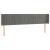 Tăblie de pat cu LED, gri deschis, 183x16x78/88 cm, catifea GartenMobel Dekor
