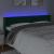 Tăblie de pat cu LED, verde închis, 183x16x78/88 cm, catifea GartenMobel Dekor