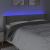 Tăblie de pat cu LED, gri deschis, 203x16x78/88 cm, catifea GartenMobel Dekor
