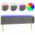 Tăblie de pat cu LED, gri deschis, 203x16x78/88 cm, catifea GartenMobel Dekor