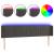 Tăblie de pat cu LED, gri închis, 203x16x78/88 cm, catifea GartenMobel Dekor