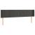 Tăblie de pat cu LED, gri închis, 203x16x78/88 cm, catifea GartenMobel Dekor