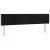 Tăblie de pat cu LED, negru, 203x16x78/88 cm, catifea GartenMobel Dekor
