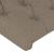 Tăblie de pat cu LED, gri taupe, 83x16x78/88 cm, textil GartenMobel Dekor