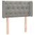 Tăblie de pat cu LED, gri deschis, 83x16x78/88 cm, catifea GartenMobel Dekor