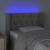 Tăblie de pat cu LED, gri deschis, 83x16x78/88 cm, catifea GartenMobel Dekor