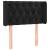Tăblie de pat cu LED, negru, 83x16x78/88 cm, catifea GartenMobel Dekor