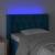 Tăblie de pat cu LED, albastru închis, 83x16x78/88 cm, catifea GartenMobel Dekor