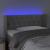 Tăblie de pat cu LED, gri deschis, 93x16x78/88 cm, catifea GartenMobel Dekor