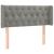 Tăblie de pat cu LED, gri deschis, 93x16x78/88 cm, catifea GartenMobel Dekor