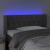 Tăblie de pat cu LED, gri închis, 93x16x78/88 cm, catifea GartenMobel Dekor