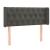 Tăblie de pat cu LED, gri închis, 93x16x78/88 cm, catifea GartenMobel Dekor