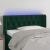 Tăblie de pat cu LED, verde închis, 93x16x78/88 cm, catifea GartenMobel Dekor
