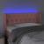 Tăblie de pat cu LED, roz, 93x16x78/88 cm, catifea GartenMobel Dekor