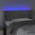 Tăblie de pat cu LED, gri deschis, 103x16x78/88 cm, catifea GartenMobel Dekor