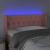 Tăblie de pat cu LED, roz, 103x16x78/88 cm, catifea GartenMobel Dekor
