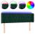 Tăblie de pat cu LED, verde închis, 147x16x78/88 cm, catifea GartenMobel Dekor