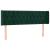 Tăblie de pat cu LED, verde închis, 147x16x78/88 cm, catifea GartenMobel Dekor