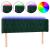 Tăblie de pat cu LED, verde închis, 163x16x78/88 cm, catifea GartenMobel Dekor