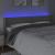 Tăblie de pat cu LED, gri deschis, 183x16x78/88 cm, catifea GartenMobel Dekor
