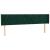 Tăblie de pat cu LED, verde închis, 183x16x78/88 cm, catifea GartenMobel Dekor